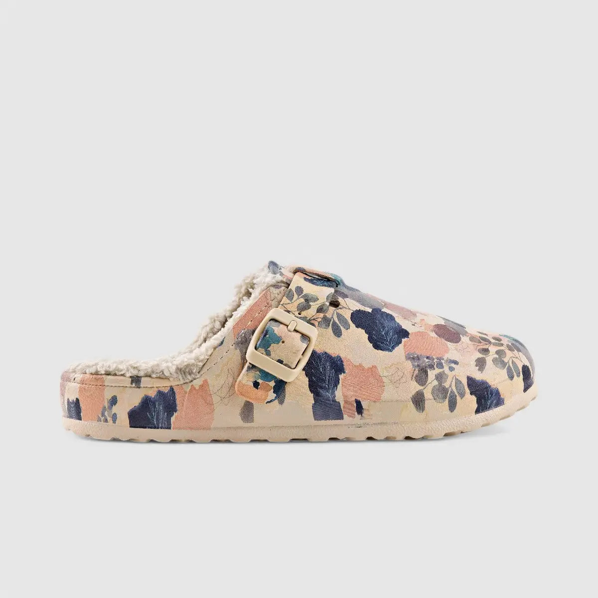 Hush Puppies Soft Style Desi Fur Ladies Slippers SSL01503 Peach Multi