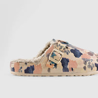 Hush Puppies Soft Style Desi Fur Ladies Slippers SSL01503 Peach Multi