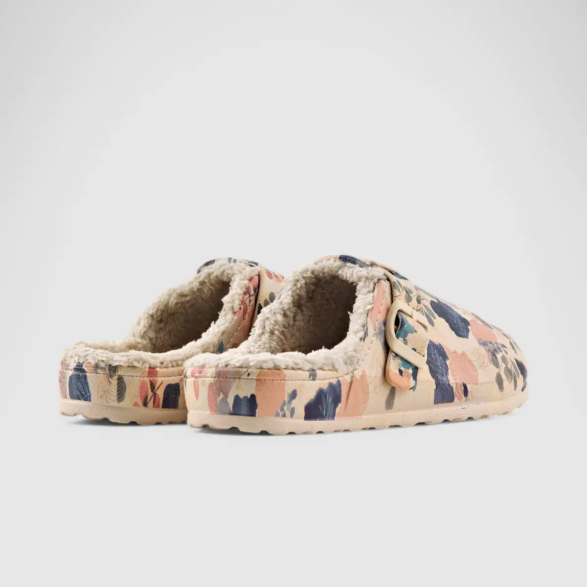 Hush Puppies Soft Style Desi Fur Ladies Slippers SSL01503 Peach Multi