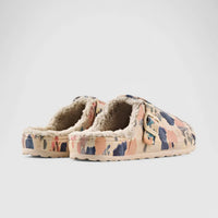Hush Puppies Soft Style Desi Fur Ladies Slippers SSL01503 Peach Multi