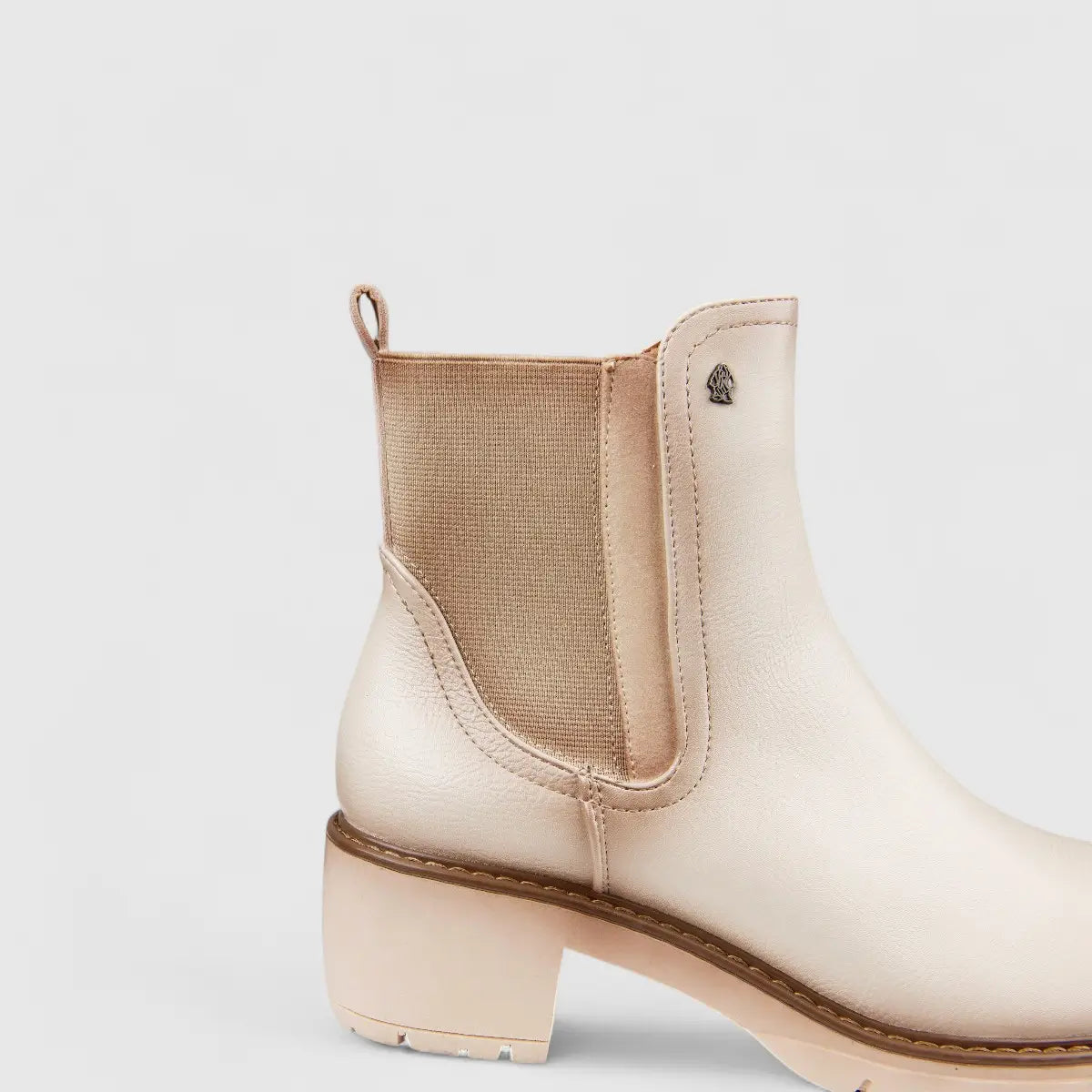 Hush Puppies Soft Style Ladies Chelsea Boot Isamu SSL01633 Bone DK8