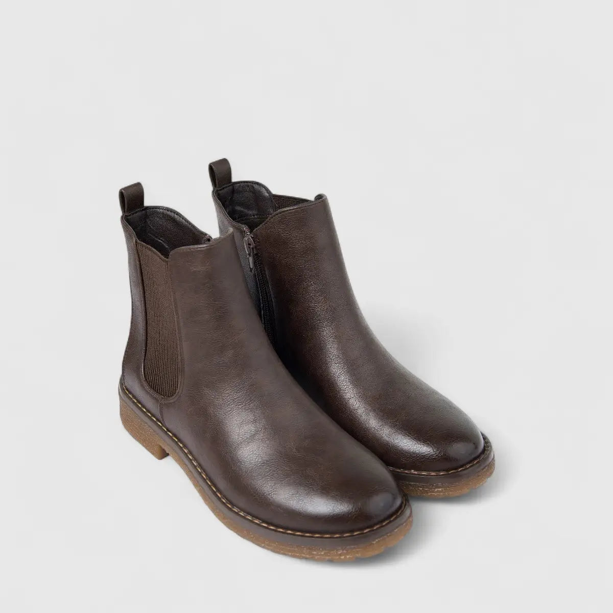 Hush Puppies Soft Style Soft Belinda Ladies Chelsea Boot SSL01514 Chocolate DK3
