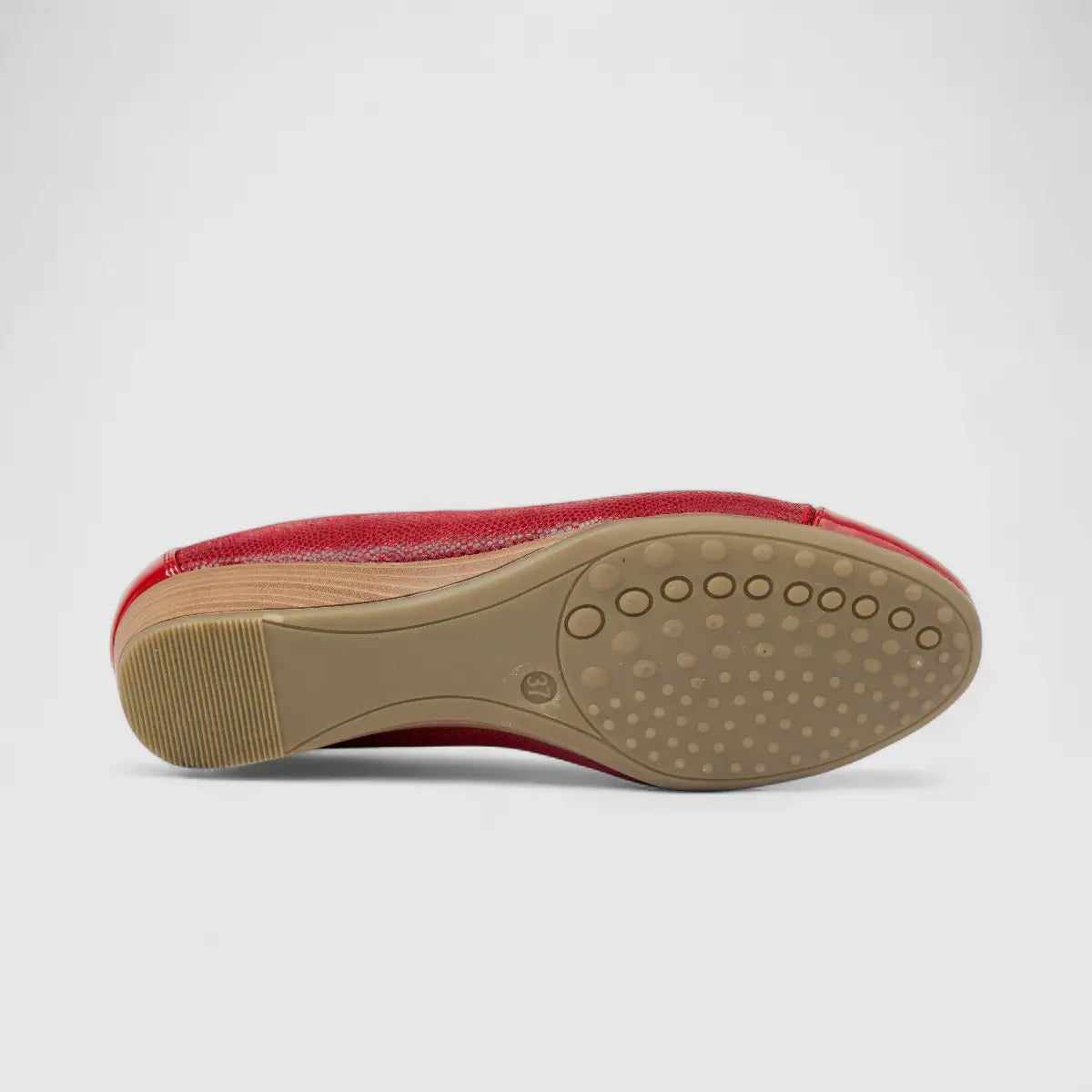 Hush Puppies Soft Style Soft Rishi Ladies Comfort Wedge SSL00217 Red Snake SS342