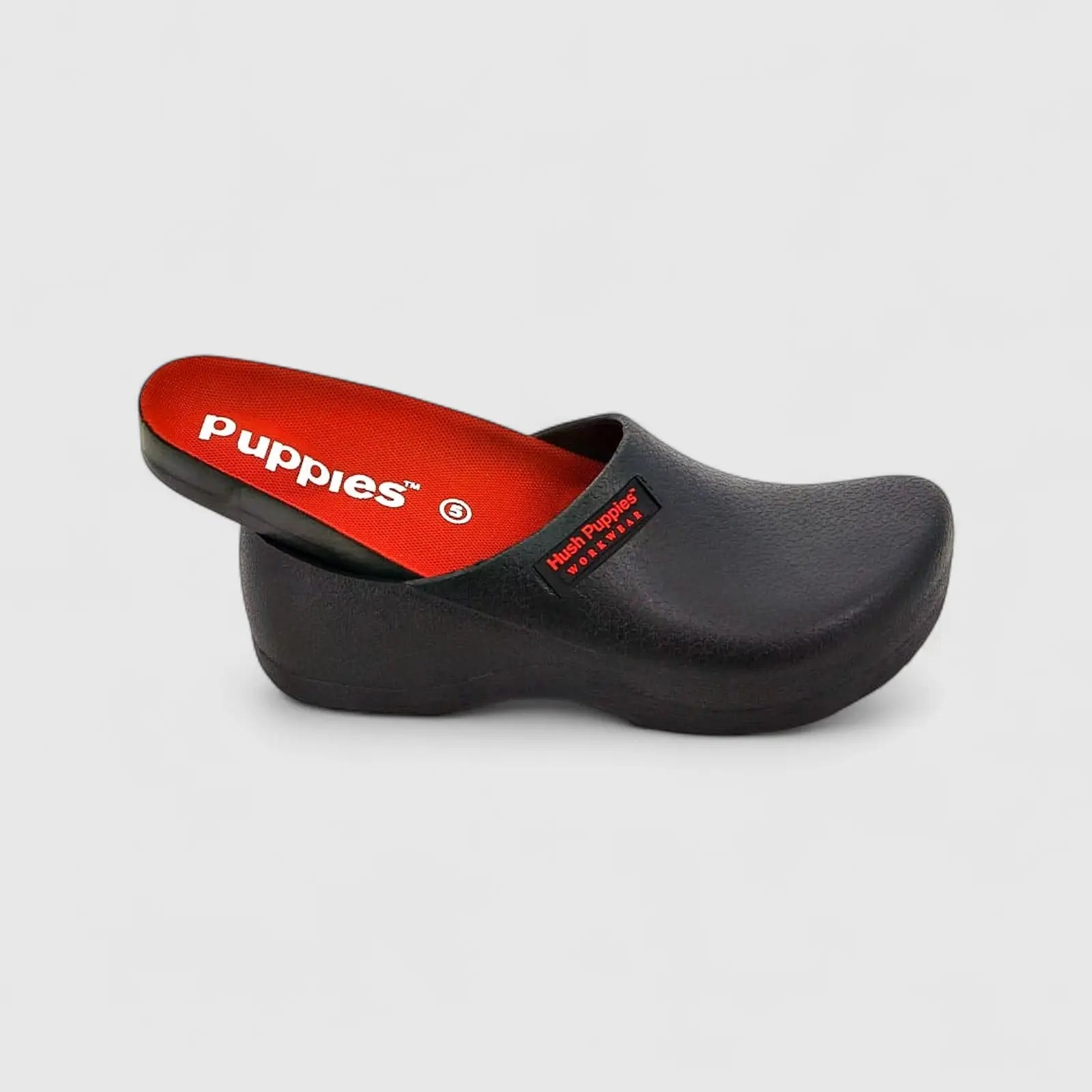 Hush Puppies Unisex (UK3 TO UK13) Workwear Clog HPU02212 Black
