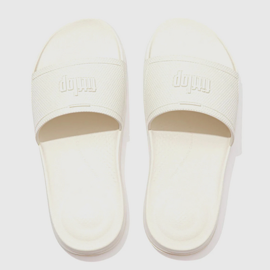 Fit Flop Mens I Qushion Slide EQ4-A20 Beige FP79