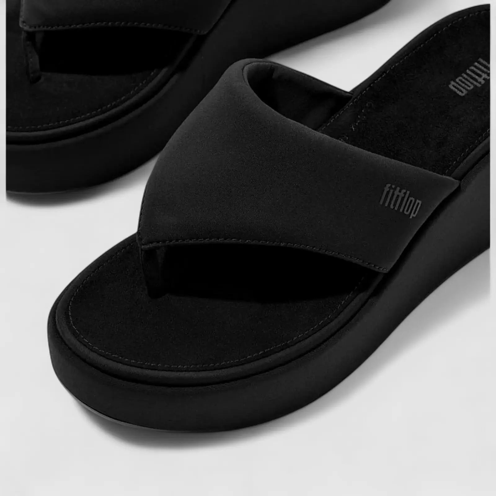 Fit Flop Ladies Comfort Platform Sandal JF8-090 Black FP95