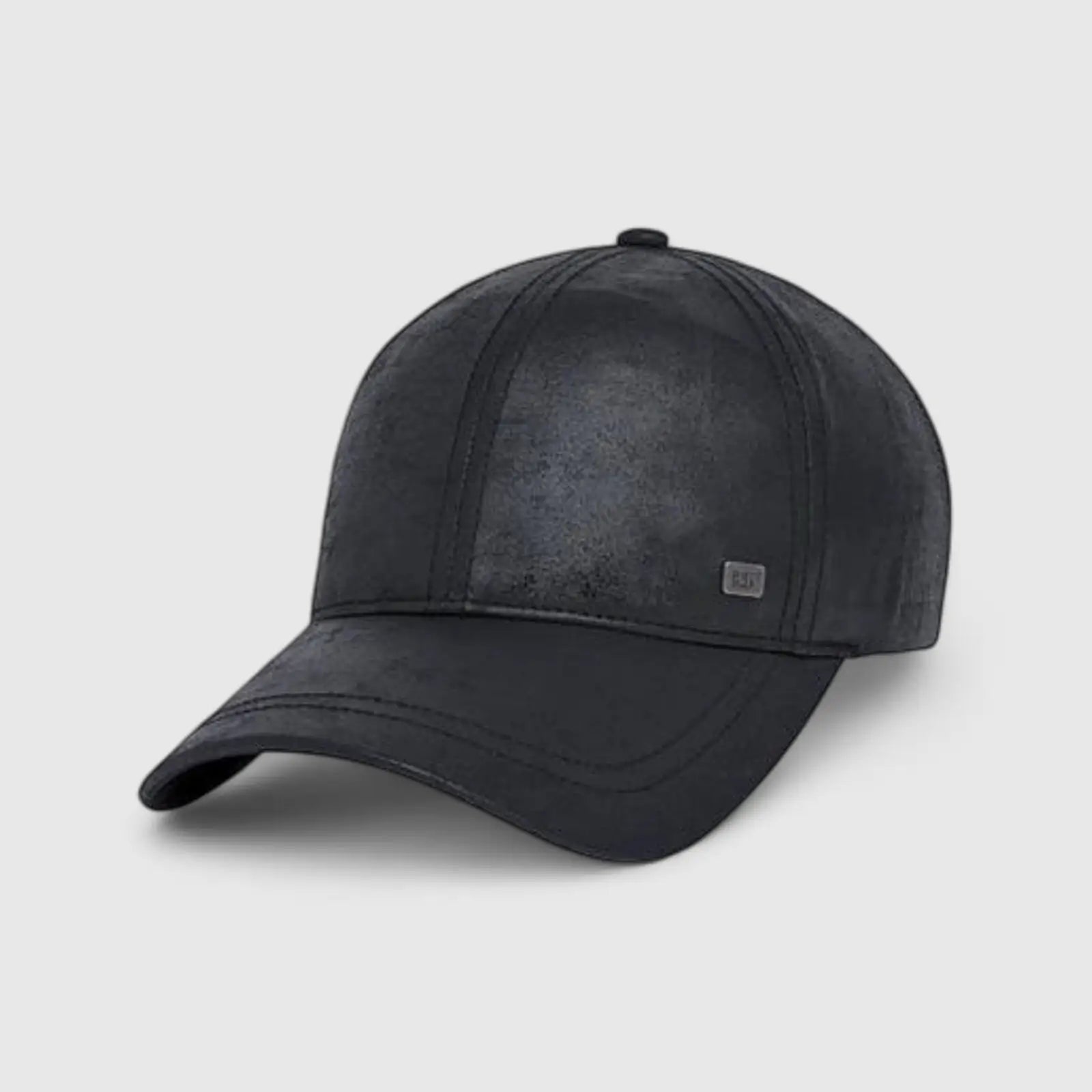 Cat Faux Leather Hat 4090204-10158 Black