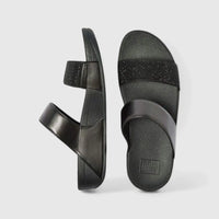 Fit Flop Ladies Comfort Sandal Lulu Crystal Embellished Slide EC4-090 Black FP108
