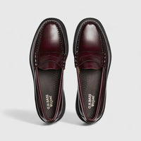 Bass Men's Loafer Weejun Step Larson Moc Penny BA11610A Wine BF2