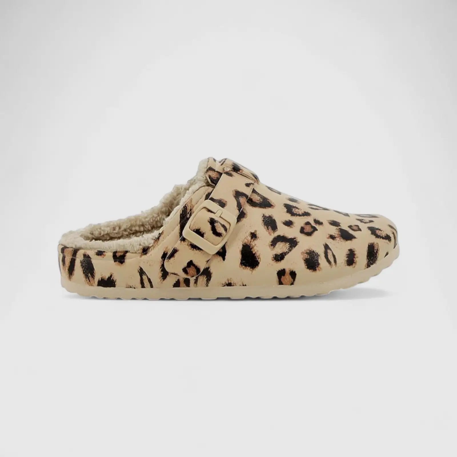 Hush Puppies Soft Style Desi Fur Slippers SSL01503 Leopard Multi