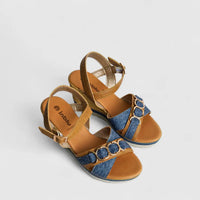 Inblu Ladies Comfort Espadrille Wedge FG000041 Camel AL42