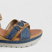 Inblu Ladies Comfort Espadrille Wedge FG000041 Camel AL42