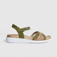 Inblu Ladies Comfort Sandal CN000048 Green Multi AL39