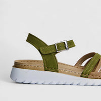 Inblu Ladies Comfort Sandal CN000048 Green Multi AL39