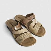 Inblu Ladies Comfort Push In Sandal FC000062 Sand AL28