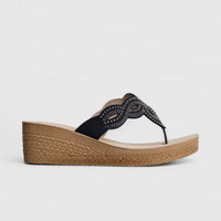 Inblu Ladies Comfort Sandal GO000015 Black AL32