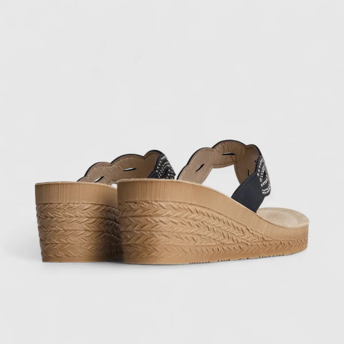 Inblu Ladies Comfort Sandal GO000015 Black AL32