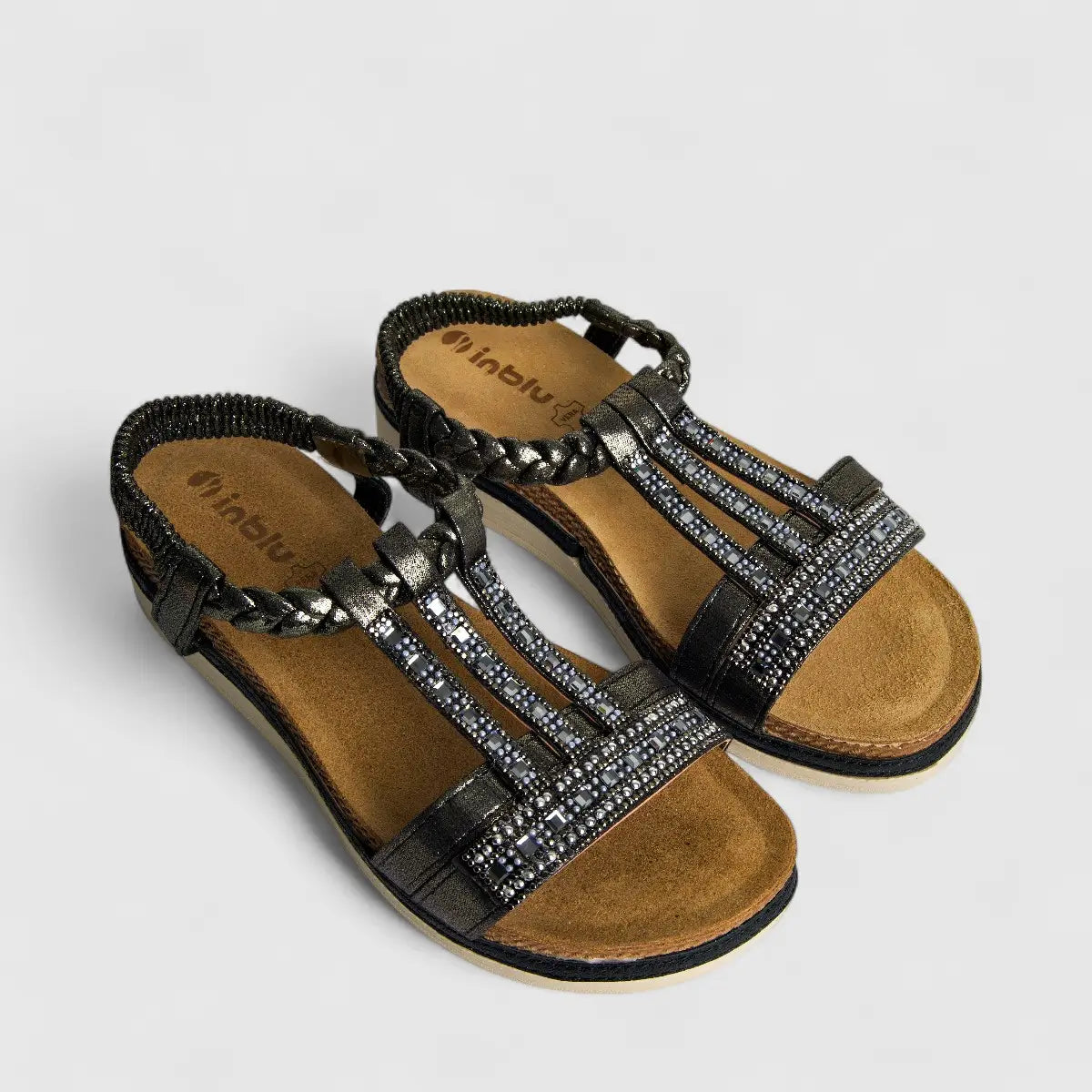 Inblu Ladies Comfort Sandal MF000011 Black AL38