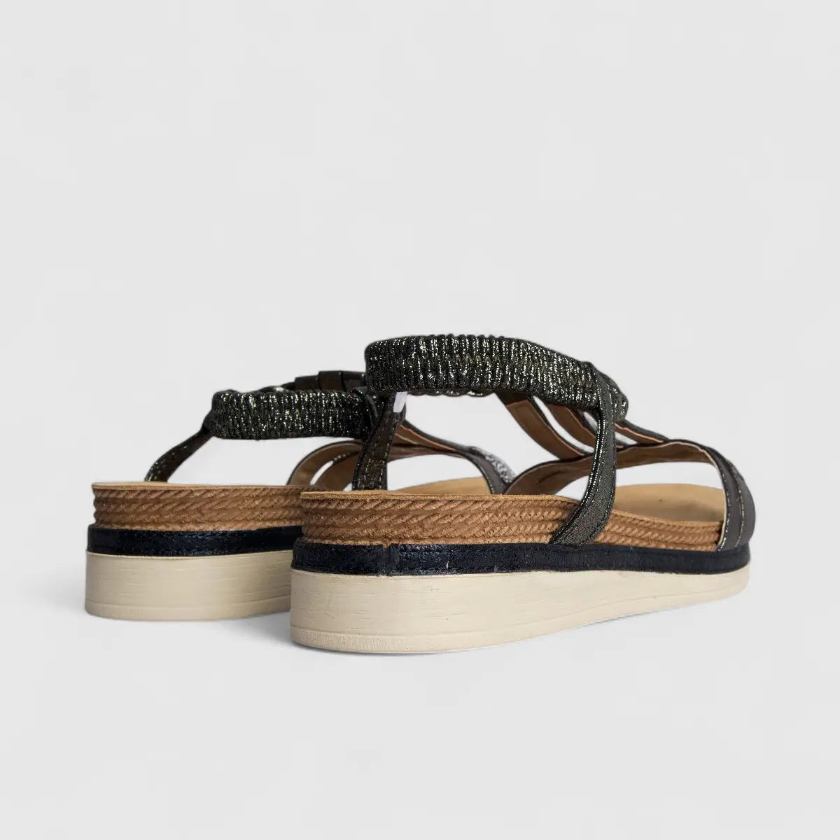 Inblu Ladies Comfort Sandal MF000011 Black AL38