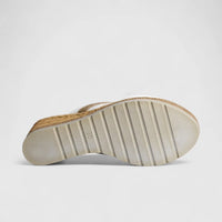 Inblu Ladies Comfort Slip On Wedge FG000040 White AL41
