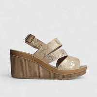 Inblu Ladies Comfort Wedge AS000041 Platinum AL43