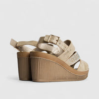 Inblu Ladies Comfort Wedge AS000041 Platinum AL43