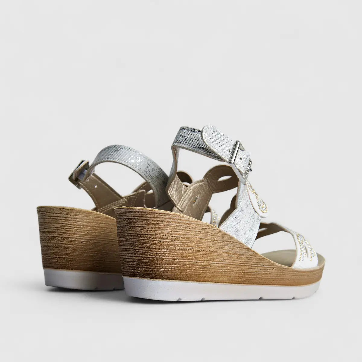 Inblu Ladies Comfort Wedge EL000034 White AL45