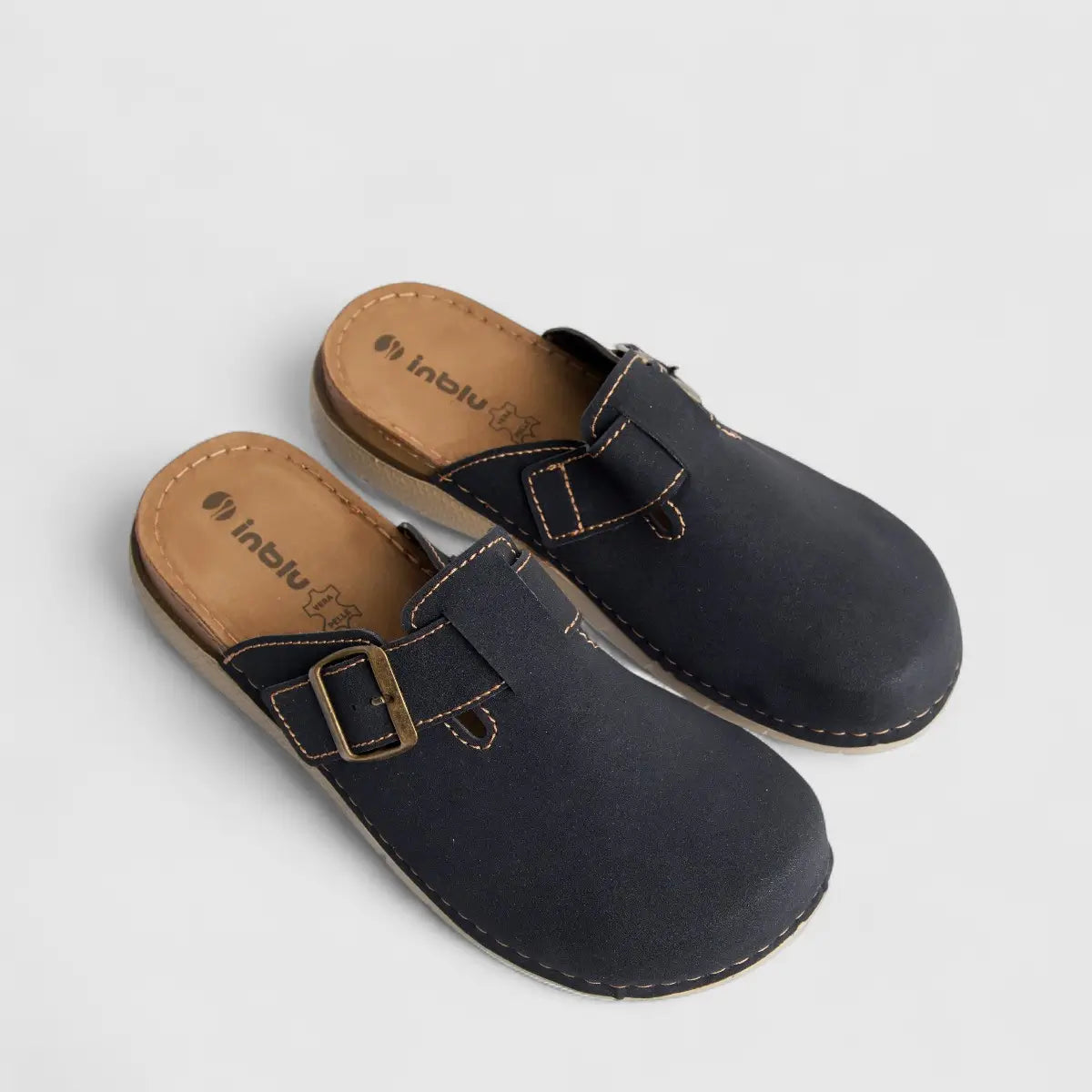 Inblu Men's Comfort Clog VI000012 Black AM21