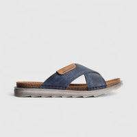 Inblu Men's Comfort Push In Sandal BU000015 Blue AM18