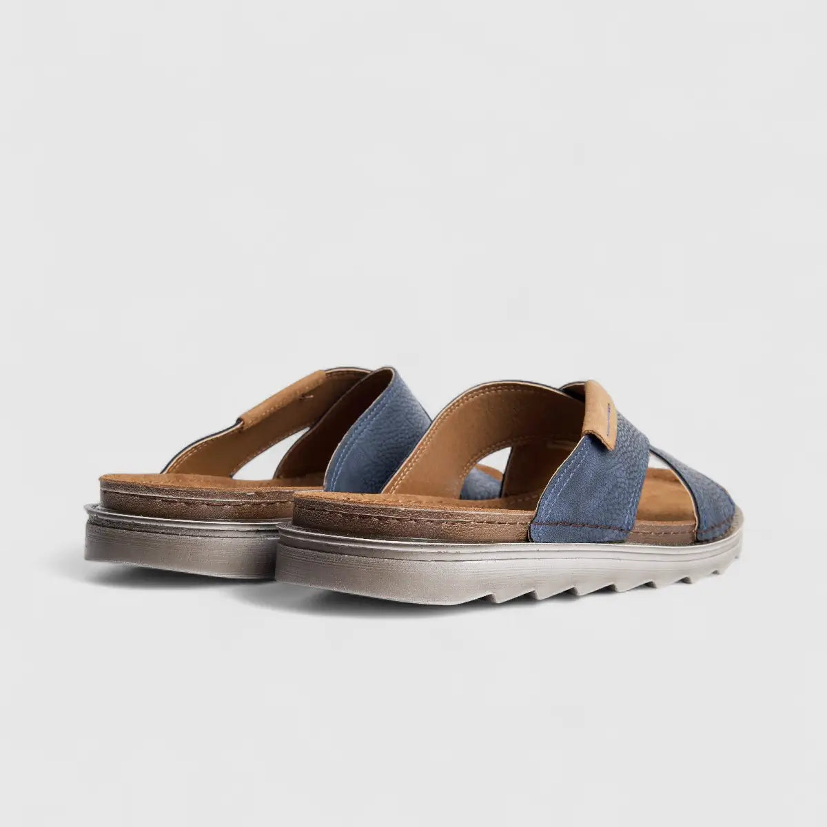 Inblu Men's Comfort Push In Sandal BU000015 Blue AM18