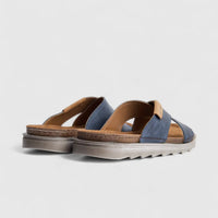 Inblu Men's Comfort Push In Sandal BU000015 Blue AM18