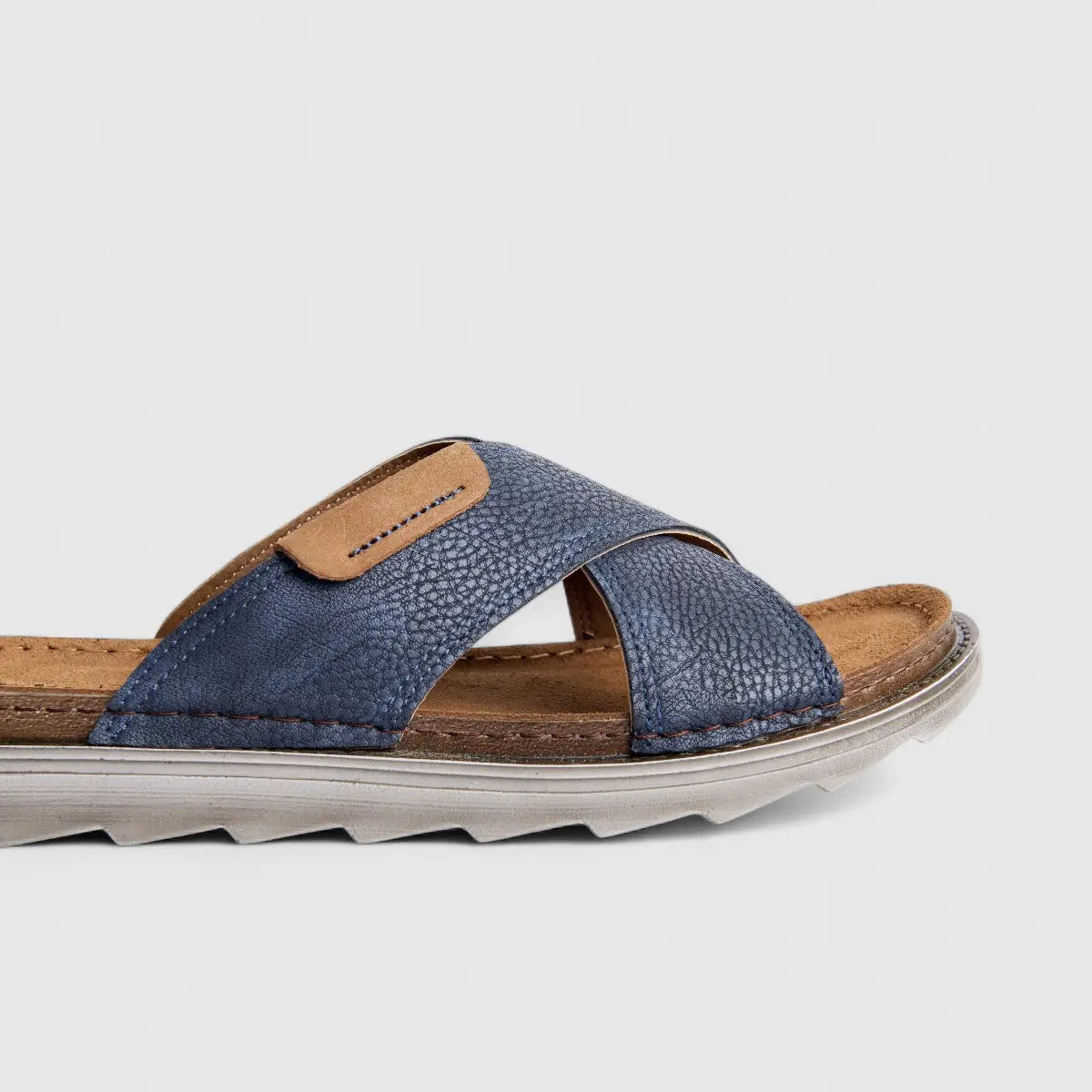 Inblu Men's Comfort Push In Sandal BU000015 Blue AM18