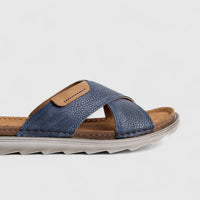 Inblu Men's Comfort Push In Sandal BU000015 Blue AM18