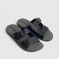 Inblu Men's Comfort Push In Sandal DA000027 Black AM23
