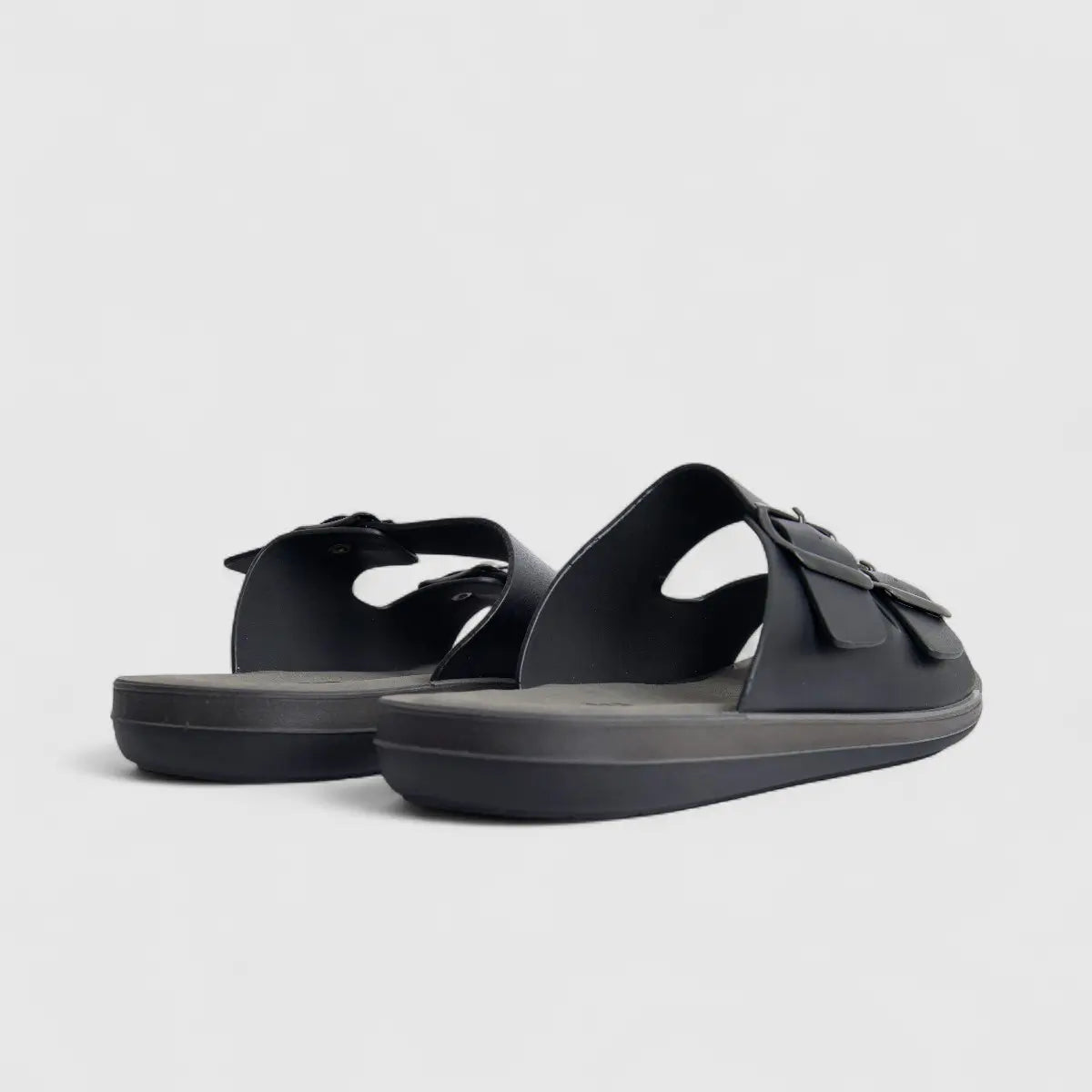 Inblu Men's Comfort Push In Sandal DA000027 Black AM23