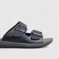 Inblu Men's Comfort Push In Sandal DA000027 Black AM23