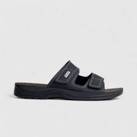 Inblu Men's Comfort Push In Sandal TG000006 Black AM17