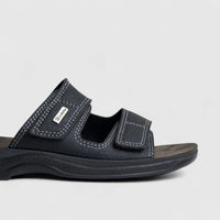 Inblu Men's Comfort Push In Sandal TG000006 Black AM17