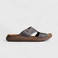 Inblu Men's Comfort Push In Sandal VE000008 Black AM12