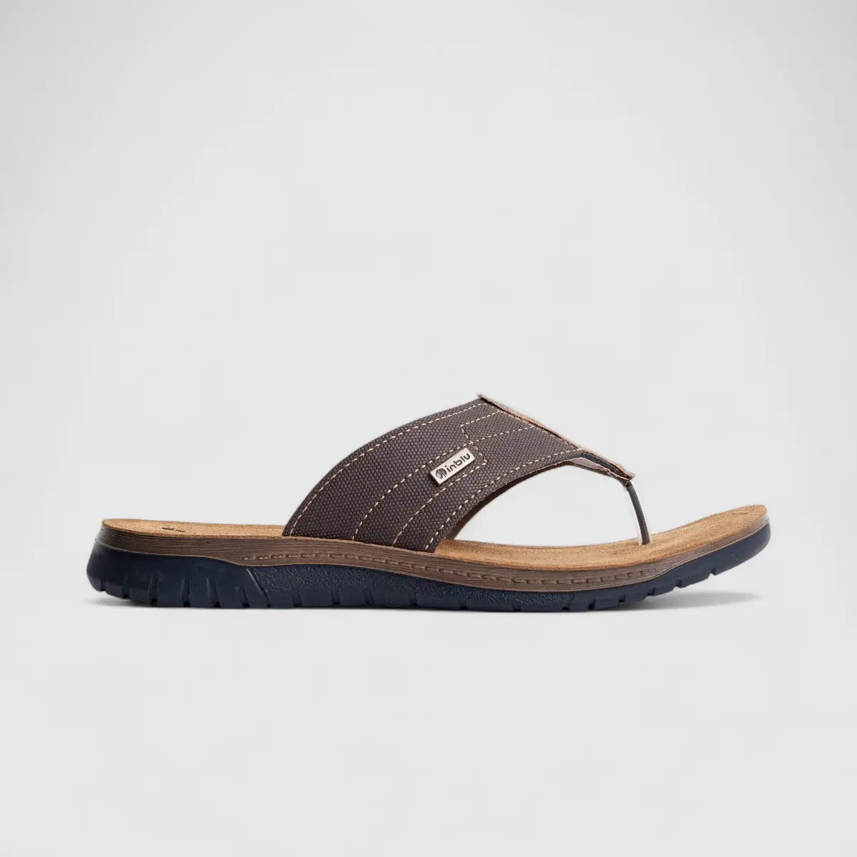 Inblu Men's Comfort Sandal ID000017 Dark Brown AM15