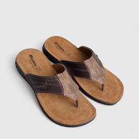 Inblu Men's Comfort Sandal ID000017 Dark Brown AM15