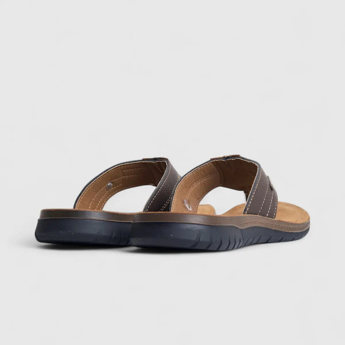 Inblu Men's Comfort Sandal ID000017 Dark Brown AM15