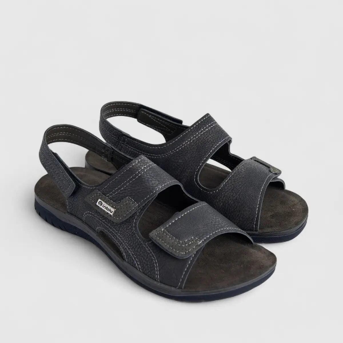 Inblu Men's Comfort Sandal ID000021 Black AM16