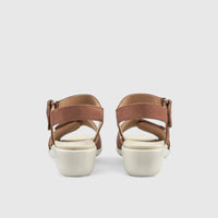 Iyla Comfort Leather Sandal Brown Sandals | familyshoecentre