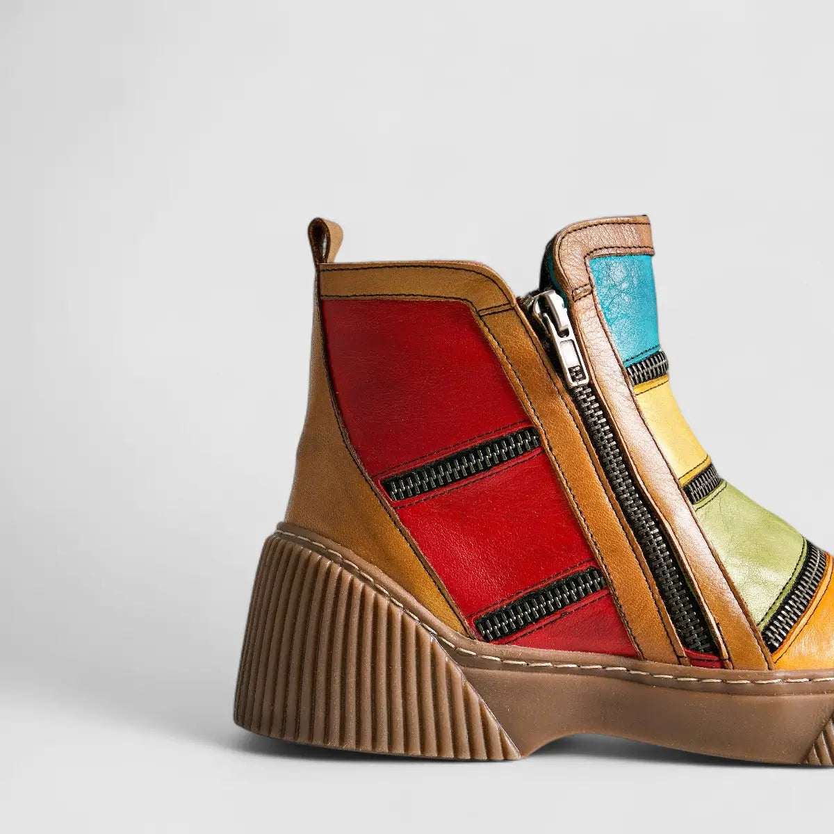 Karyoka Comfort Leather Boots 3119 Multi Boots | familyshoecentre