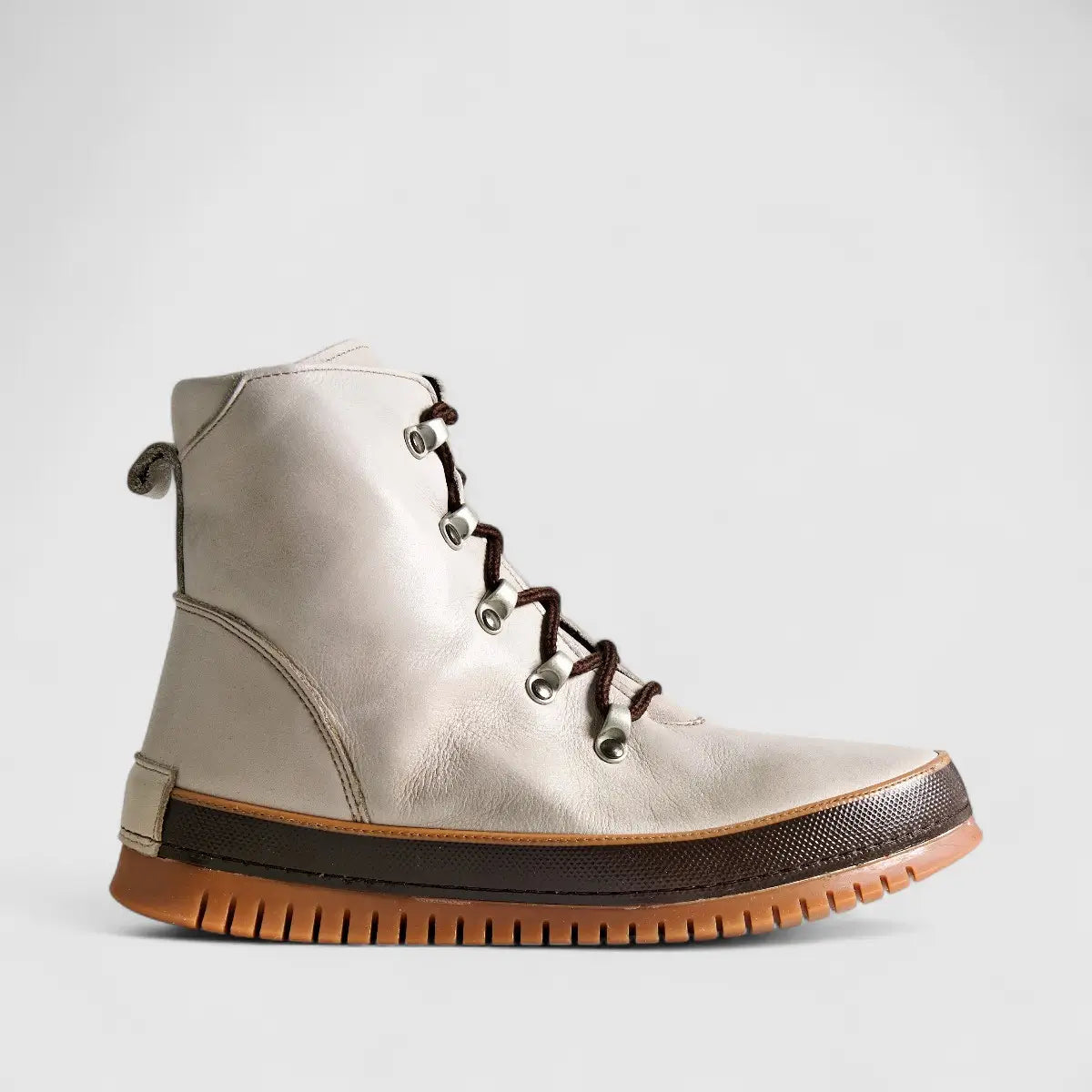 Karyoka Comfort Leather Boots 5007 Beige Boots | familyshoecentre