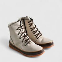 Karyoka Comfort Leather Boots 5007 Beige Boots | familyshoecentre
