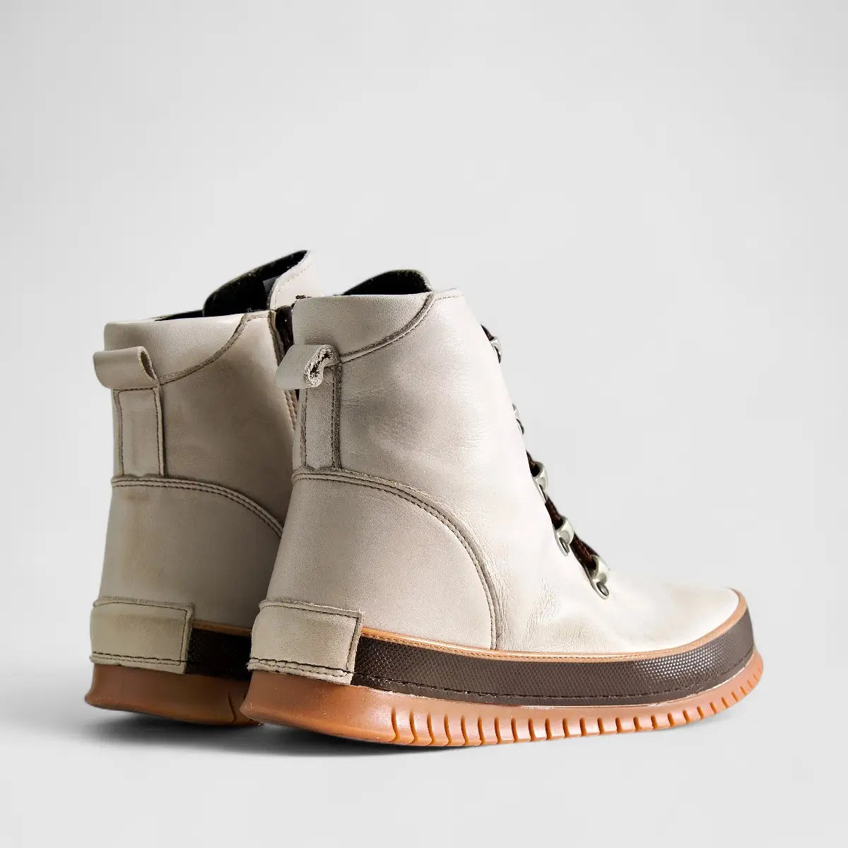 Karyoka Comfort Leather Boots 5007 Beige Boots | familyshoecentre