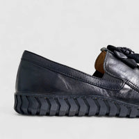Karyoka Comfort Leather Casual 3060 Black Oxfords | familyshoecentre