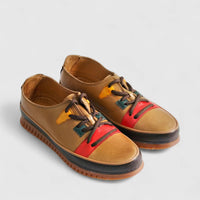 Karyoka Comfort Leather Casual 5015 Brown Oxfords | familyshoecentre
